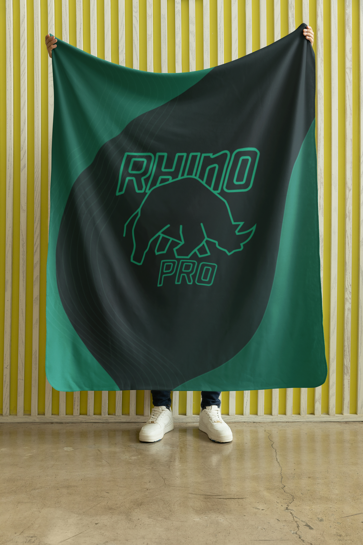 Brunswick Teal Rhino Pro 50" x 60" Plush Blanket