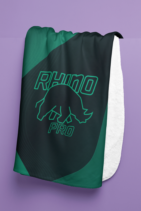 Brunswick Teal Rhino Pro 50" x 60" Plush Blanket