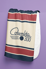 Columbia 300 Vintage Retro Logo 50" x 60" Plush Blanket