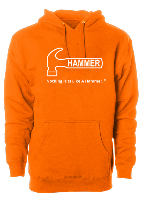 Hammer Bowling White Tagline Hoodie