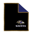 NFL Shammy Baltimore Ravens Ultimate oil removing pad Leather on both sides Restores tacky feel for better ball performance Embroidered logos 8" x 7.5"