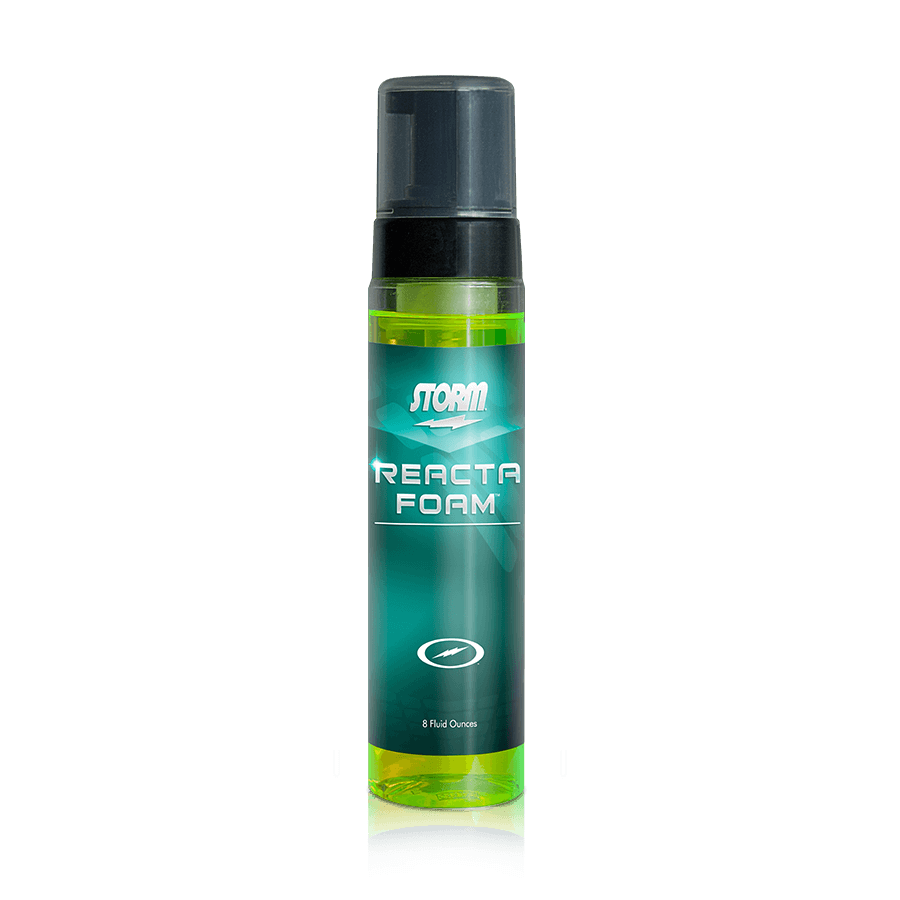  Storm Reacta Foam 8 oz. Bowling Ball Cleaner Get the original tacky surface back with Storm’s Reacta Foam. Save money by using less product with the innovative foam dispenser. Works great with reactive bowling balls!
