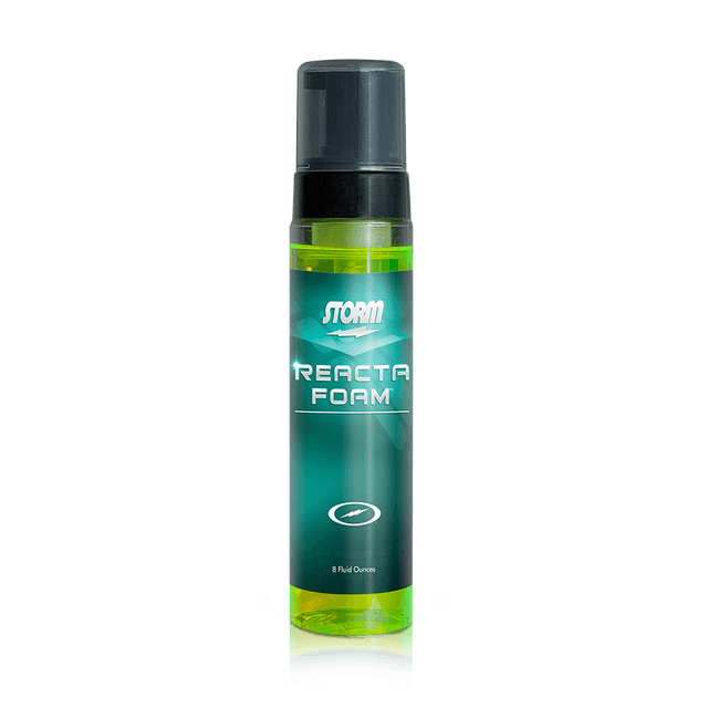  Storm Reacta Foam 8 oz. Bowling Ball Cleaner Get the original tacky surface back with Storm’s Reacta Foam. Save money by using less product with the innovative foam dispenser. Works great with reactive bowling balls!