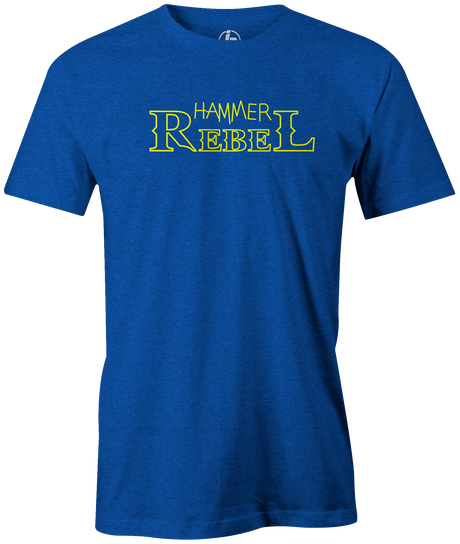 hammer-rebel bowling ball logo tee shirt retro vintage bowler tshirt