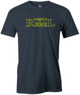 hammer-rebel bowling ball logo tee shirt retro vintage bowler tshirt