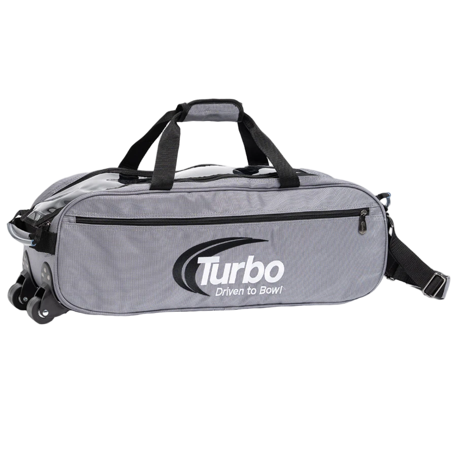 Turbo Pursuit Slim Triple Tote Bowling Bag Grey