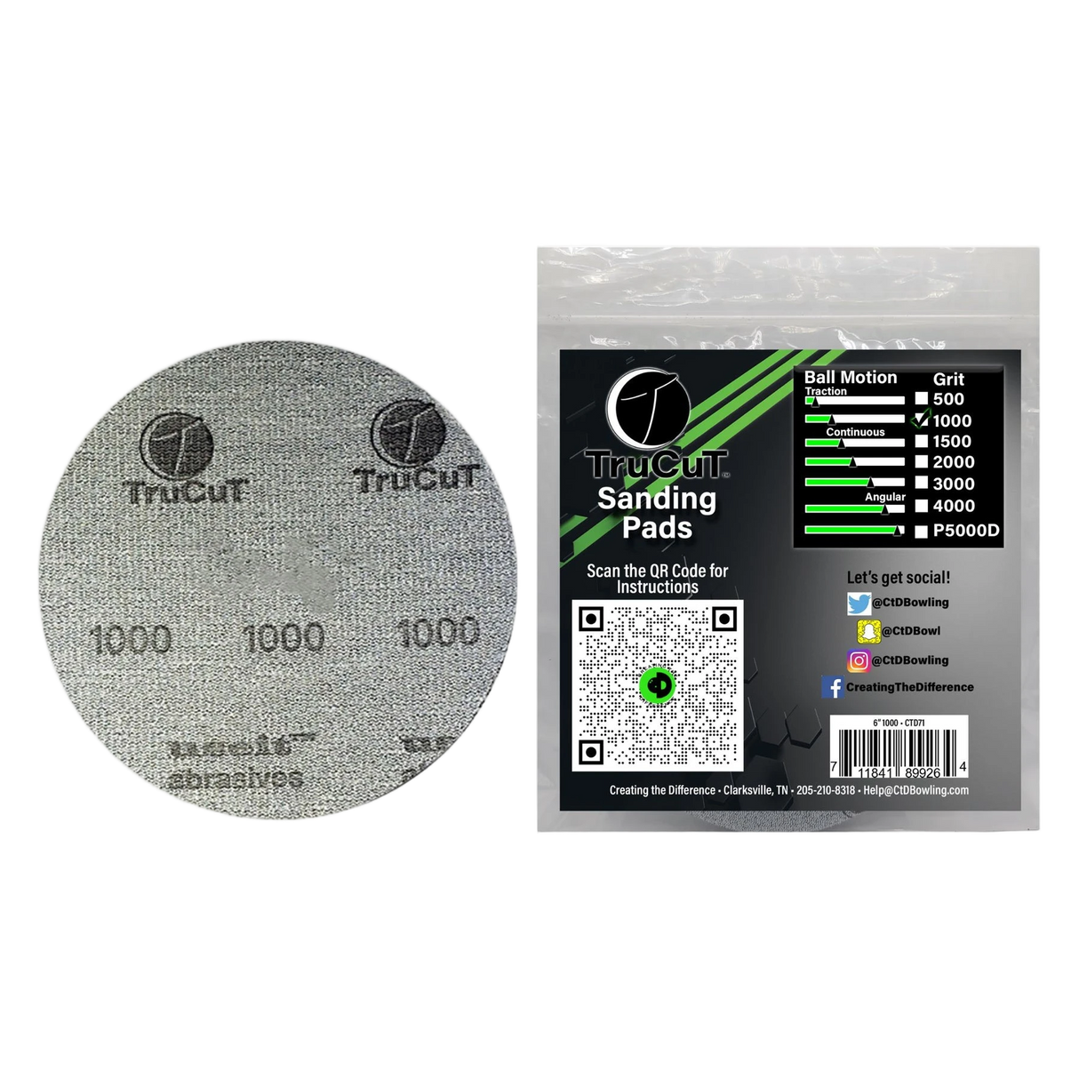 CtD TruCut Sanding Pad 6"