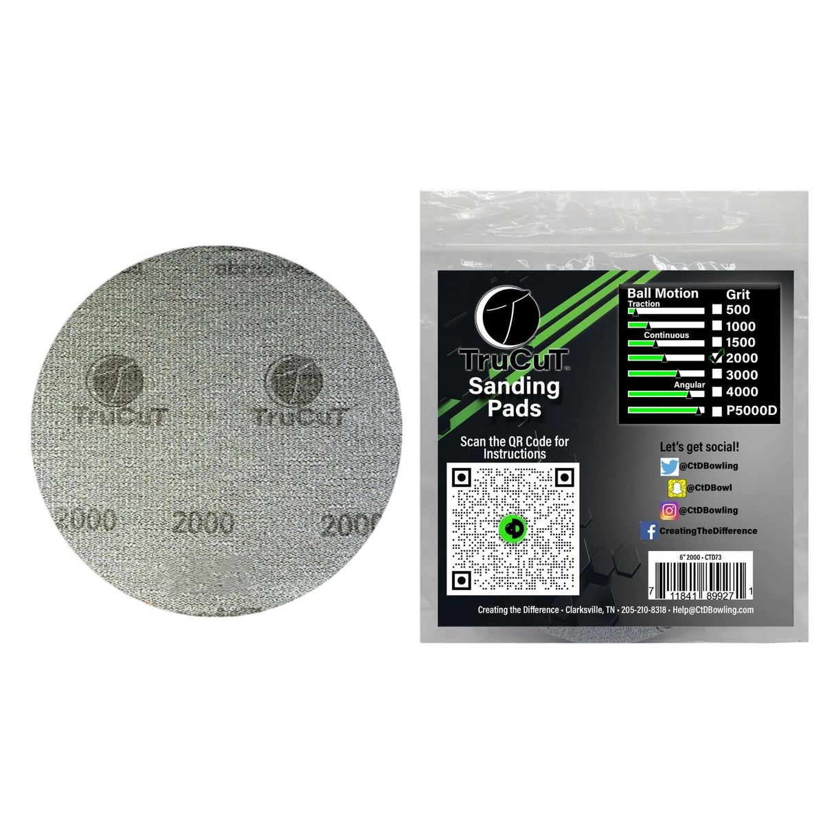 CtD TruCut Sanding Pad 6"