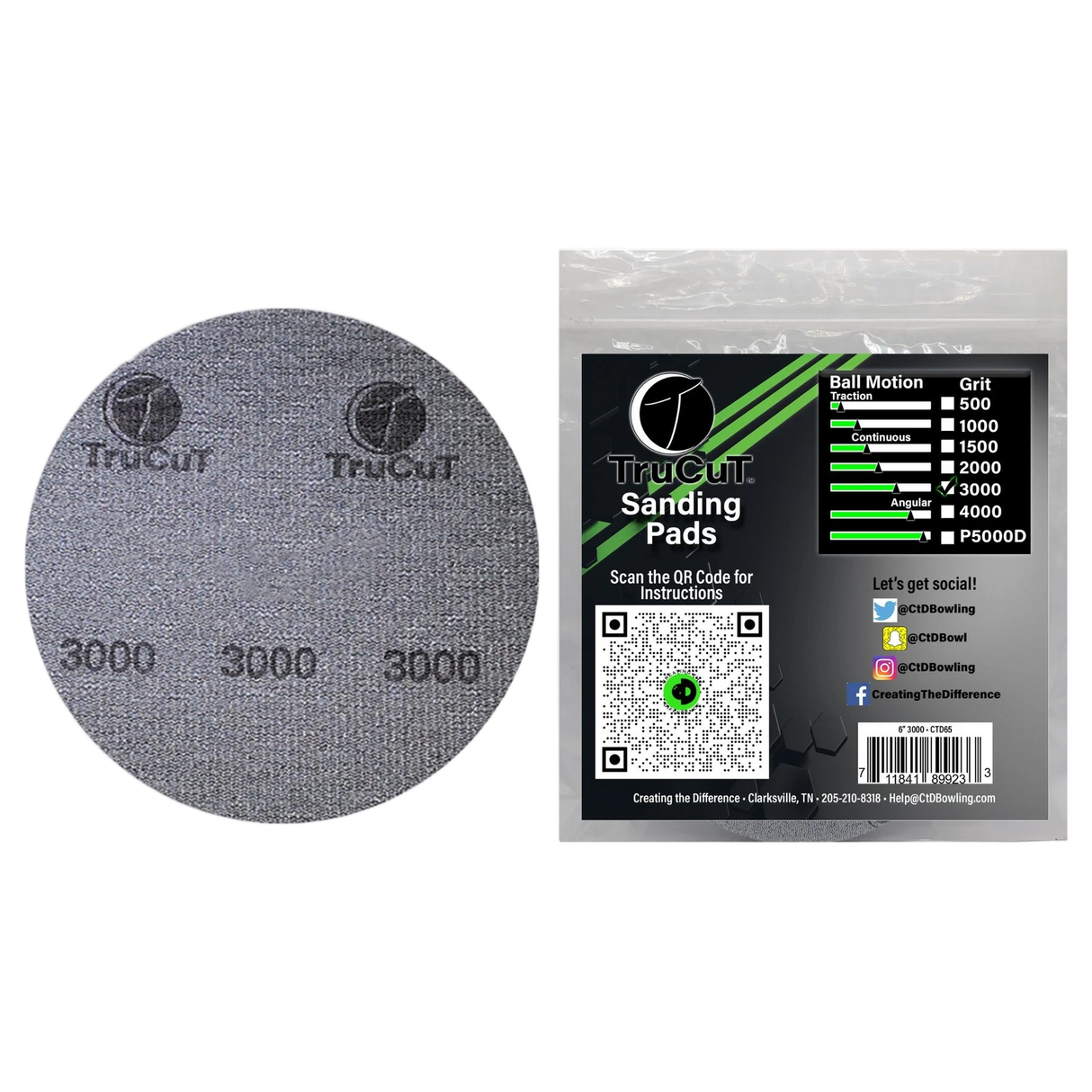 CtD TruCut Sanding Pad 6"