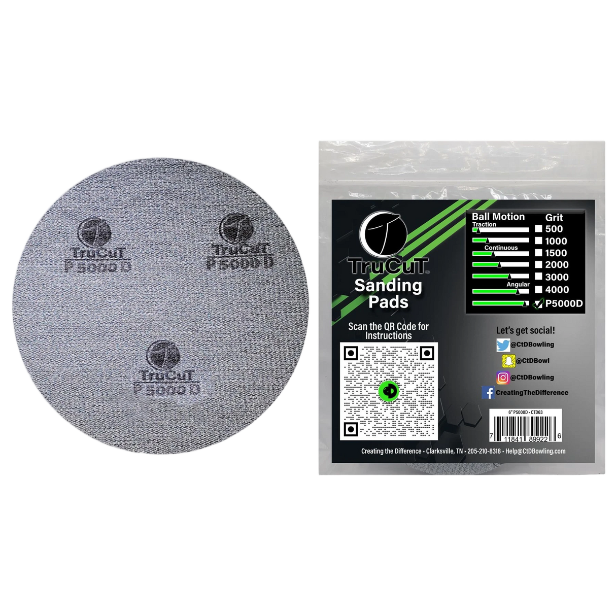 CtD TruCut Sanding Pad 6"