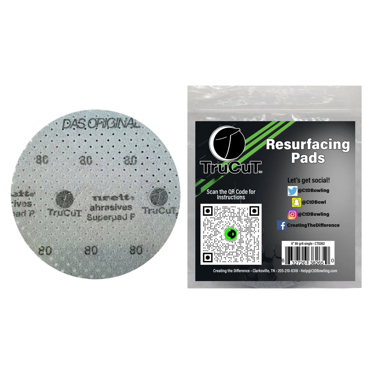 CtD TruCut Sanding Pad 6"