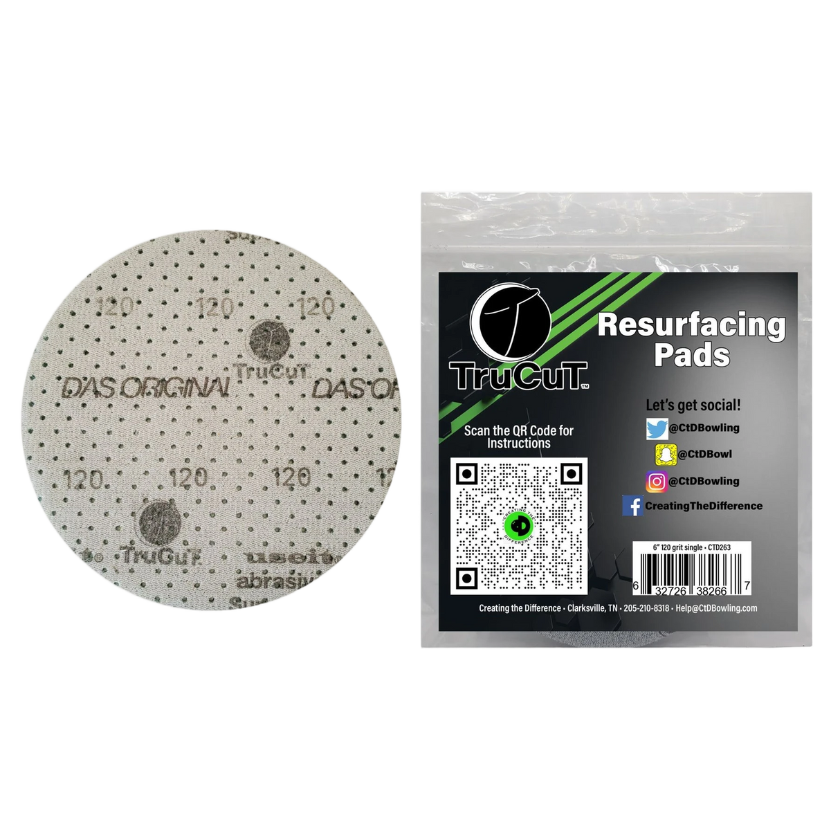 CtD TruCut Sanding Pad 6"