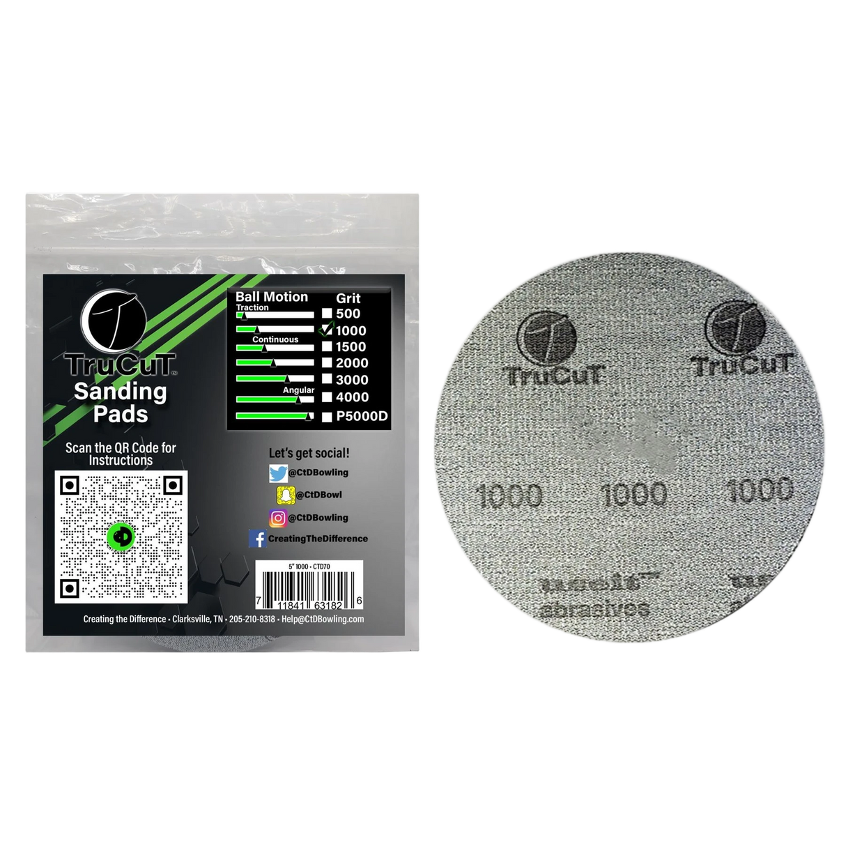 CtD TruCut Sanding Pad 5"