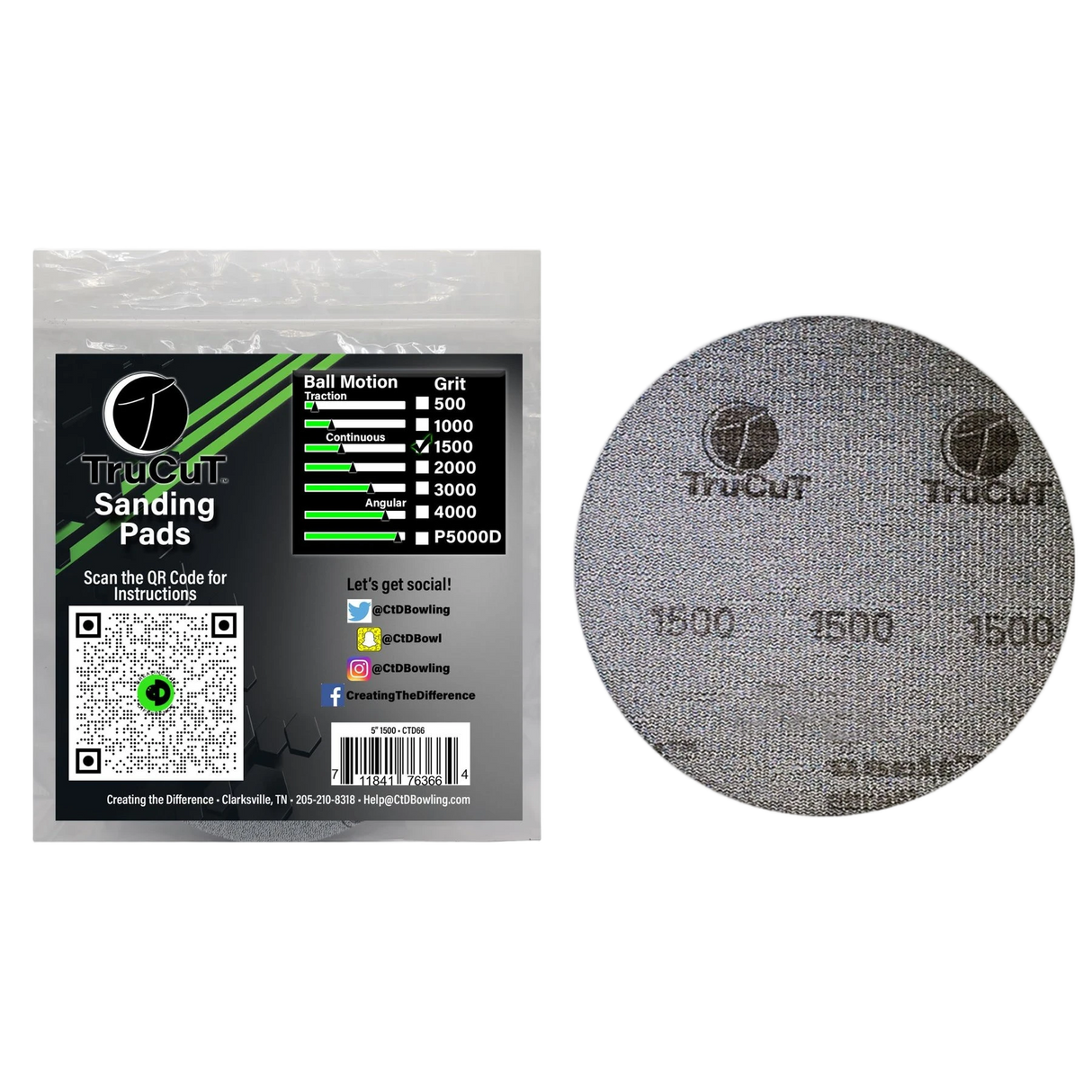 CtD TruCut Sanding Pad 5"