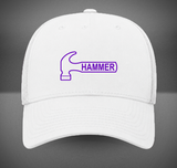 Hammer Bowling Purple Logo Retro Trucker Hat