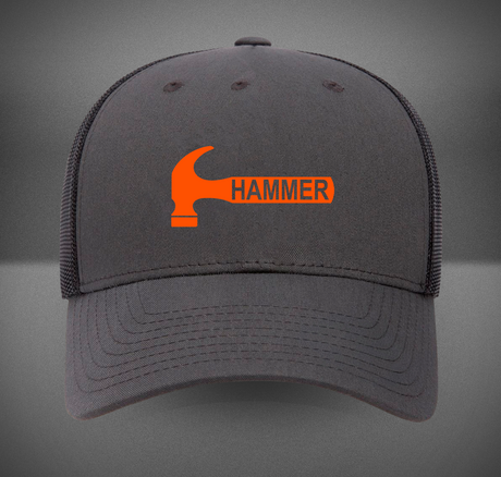 Hammer Bowling Orange Rev Retro Trucker Hat