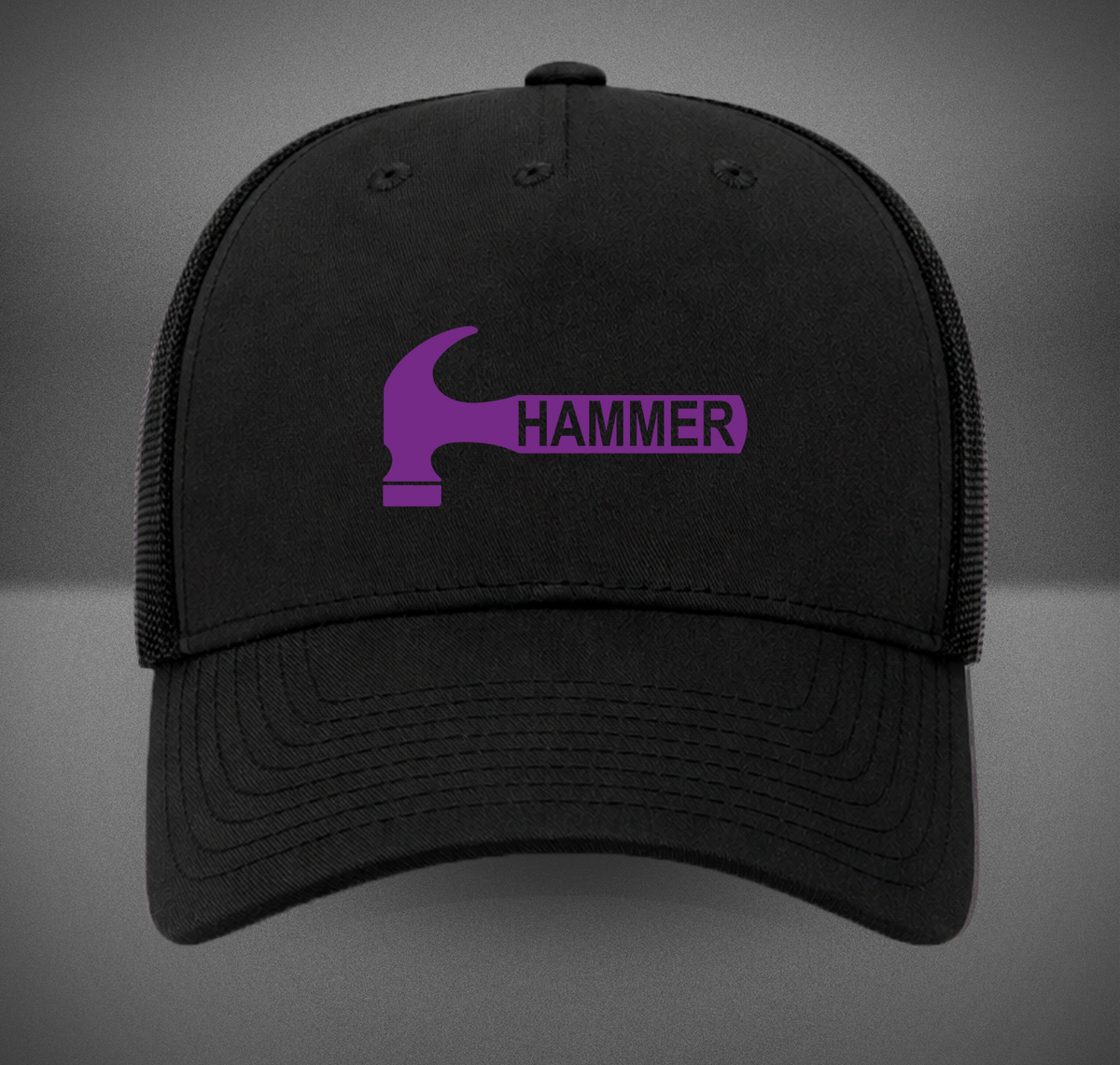 Hammer Bowling Purple Rev Retro Trucker Hat
