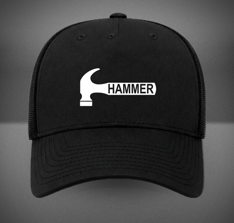 Hammer Bowling White Rev Retro Trucker Hat