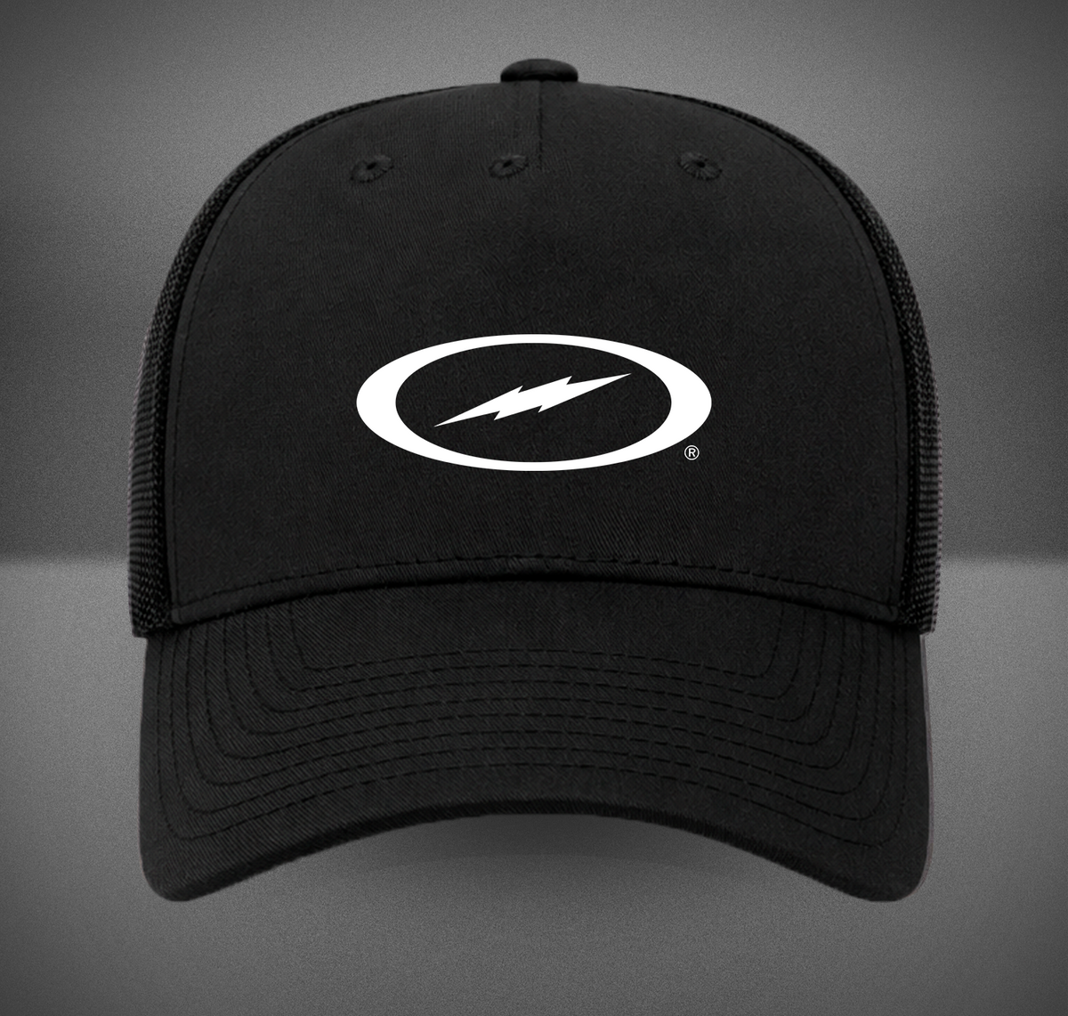 Storm Bowling White Bolt Retro Trucker Hat