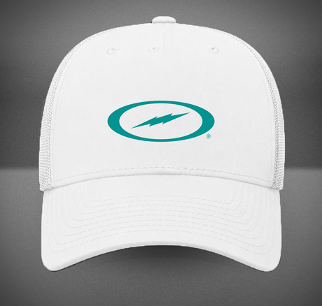 Storm Bowling Teal Bolt Retro Trucker Hat