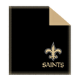 NFL Shammy New Orleans Saints Ultimate oil removing pad Leather on both sides Restores tacky feel for better ball performance Embroidered logos 8" x 7.5"