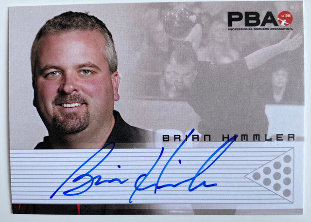 Brian Himmler 2008 Rittenhouse PBA Autograph Bowling Card