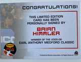 Brian Himmler 2008 Rittenhouse PBA Autograph Bowling Card