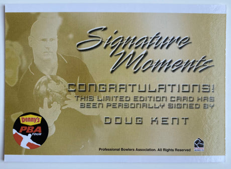 Doug Kent 2007 Rittenhouse PBA Signature Moments Autograph Bowling Card