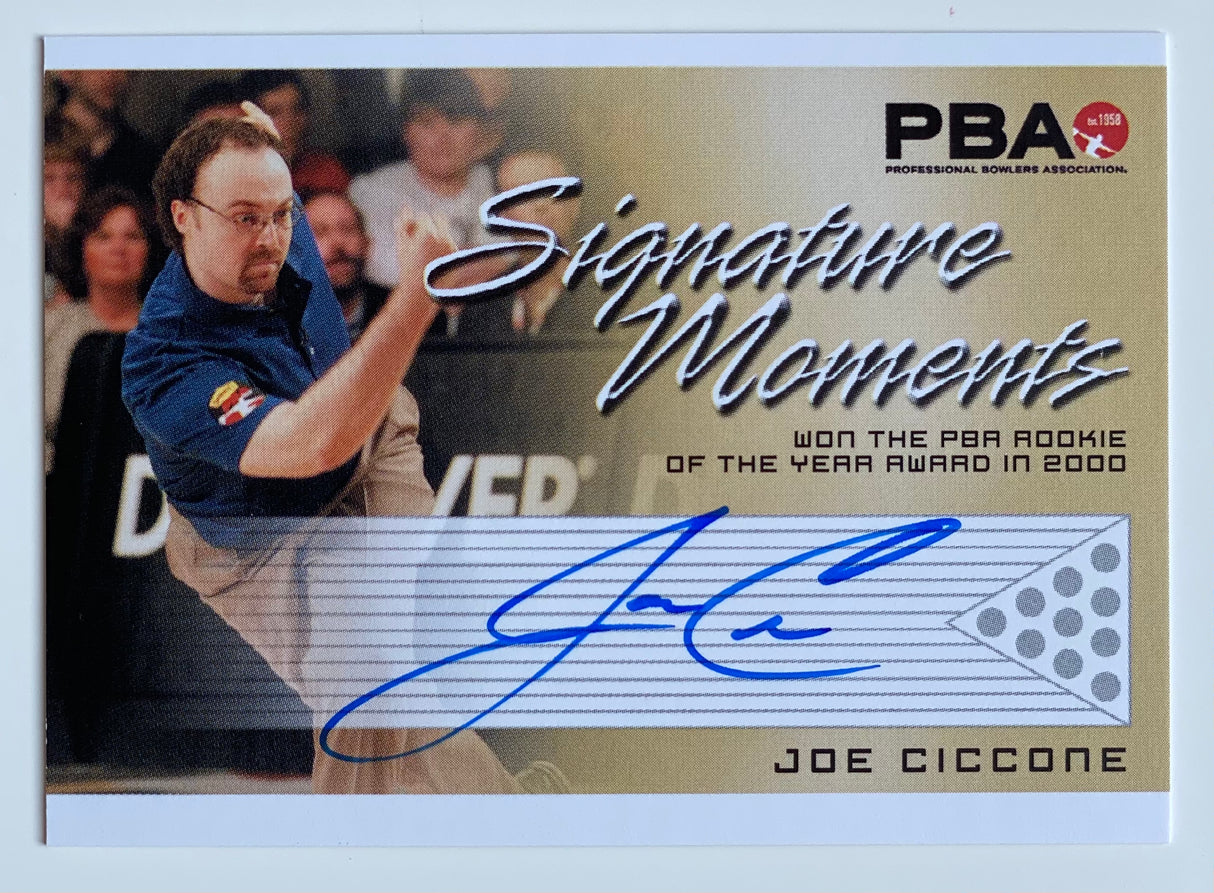Joe Ciccone 2008 Rittenhouse Signature Moments PBA Autograph Bowling Card