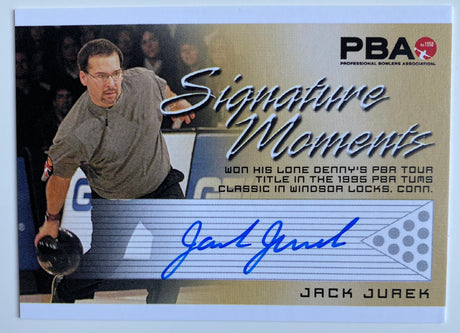 JACK JUREK SIGNATURE MOMENTS 2008 RITTENHOUSE PBA AUTOGRAPH BOWLING CARD
