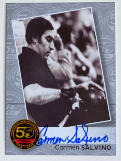 Carmen Salvino 2008 Rittenhouse PBA 50th Anniversary Autograph Card