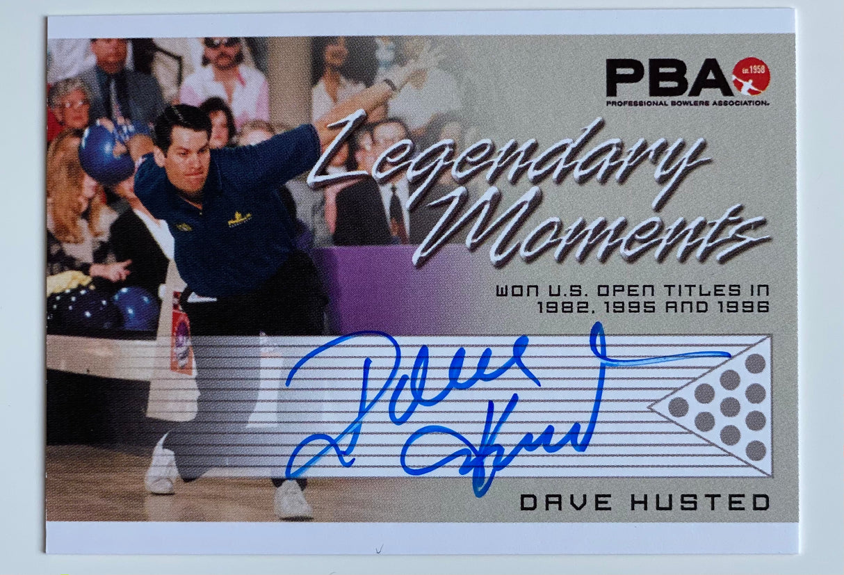 Dave Husted 2008 Rittenhouse PBA Legendary Moments Autograph Bowling Card
