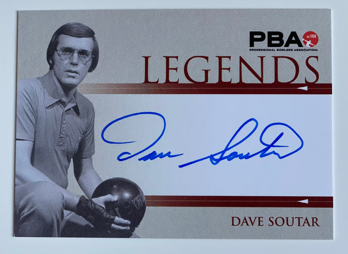 Dave Soutar 2008 Rittenhouse PBA Legends Autograph Bowling Card
