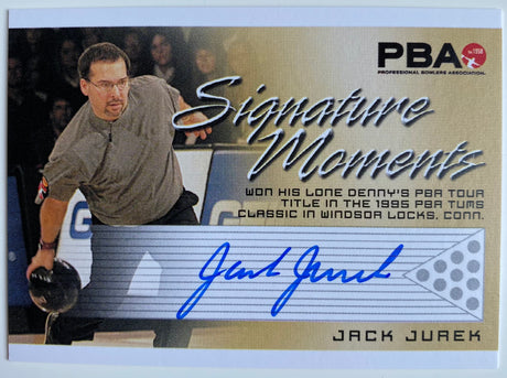 Jack Jurek 2008 Rittenhouse PBA Signature Moments Autograph Bowling Card