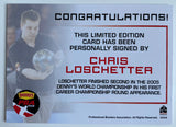 Chris Loschetter 2008 Rittenhouse PBA Autograph Bowling Card
