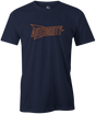 Columbia 300 Authority Men's T-Shirt, Navy, bowling, bowling ball, logo, brand, t, t shirt, tee, tee-shirt, tees, league bowling team shirt, tournament shirt, pba, pwba, usbc, junior gold, cool. 