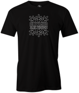 Blizzard Meltdown by Swag Bowling. Swag Bowling Classic Logo T-shirt. This shirt is perfect for bowling practice, leagues or weekend tournaments. Men's T-Shirt, bowling ball, tee, tee shirt, tee-shirt, t shirt, t-shirt, tees, league, tournament shirt, PBA, PWBA, USBC. 