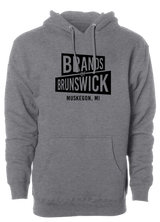 Brunswick, Radical, DV8, Hammer, Track, Columbia, and Ebonite. This new Pennant Hoodie is the perfect shirt for any Brands of Brunswick bowling fan. Retro Brunswick bowling league shirts on sale discounted gifts for bowlers. Bowling party apparel. Original bowling tees. throwback