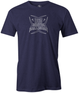 The DV8 Brutal Collision tee is available in both Purple and Charcoal.. This is the perfect gift for any DV8 bowling fan or avid bowler. Tee, tee shirt, tee-shirt, t-shirt, t shirt, team bowling shirt, league bowling shirt, brunswick bowling, bowling brand, usbc, pba, pwba, apparel, cool tee. 