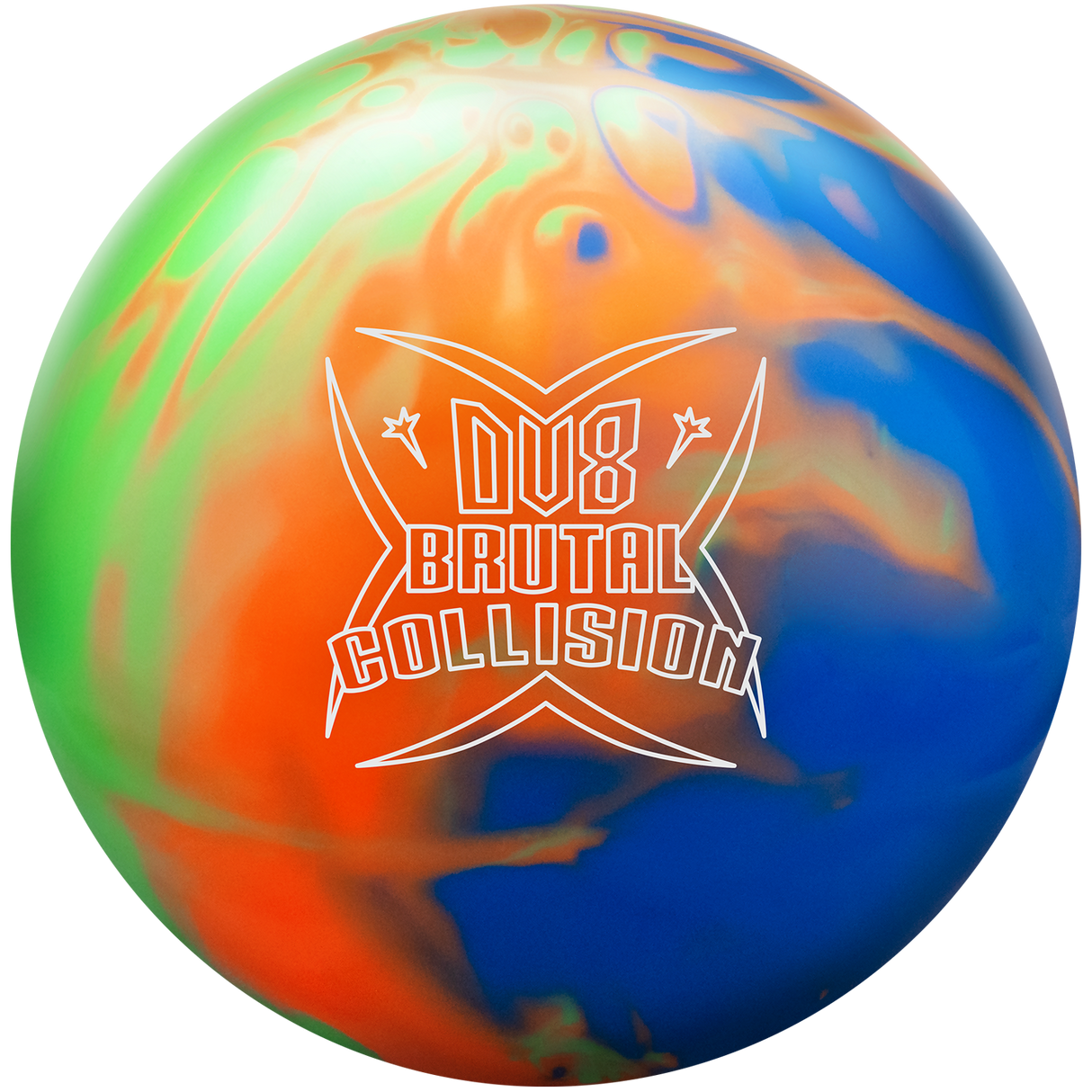 bowling ball brutal collision dv8 inside bowling pro shop discount sale blue orange yellow