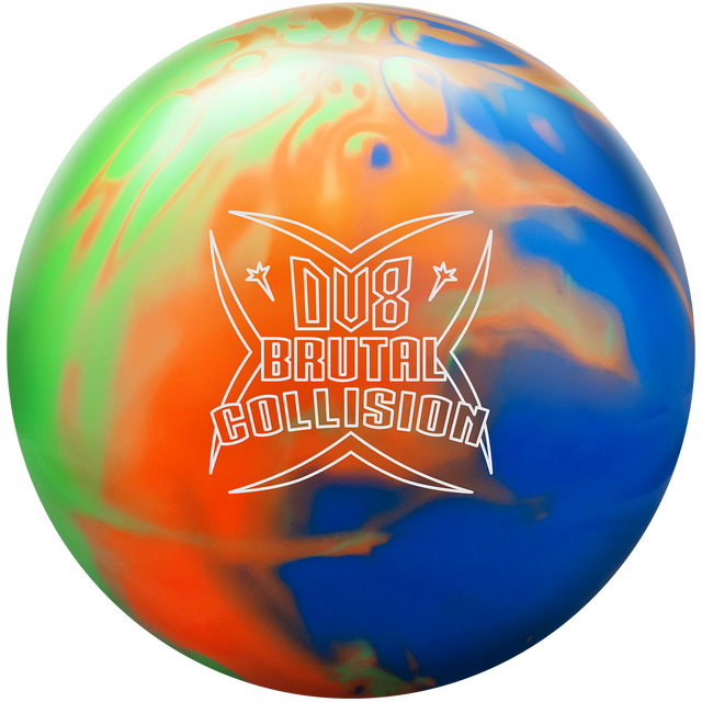 bowling ball brutal collision dv8 inside bowling pro shop discount sale blue orange yellow