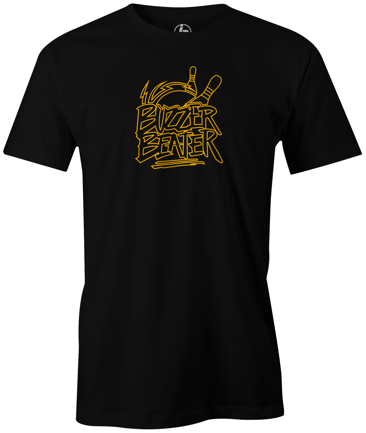 Buzzer Beater by Swag Bowling. Swag Bowling Classic Logo T-shirt. This shirt is perfect for bowling practice, leagues or weekend tournaments. Men's T-Shirt, bowling ball, tee, tee shirt, tee-shirt, t shirt, t-shirt, tees, league, tournament shirt, PBA, PWBA, USBC. 