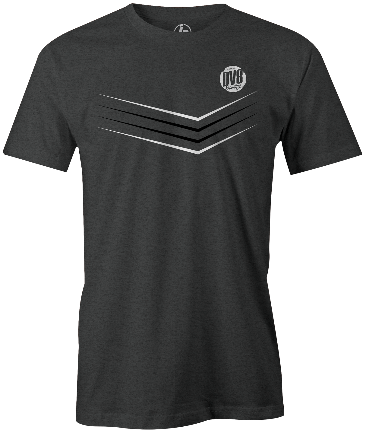 DV8 Sport! This new tee is the perfect shirt for any DV8 bowling fan. Available in multiple colors.  Hit the lanes in this awesome t-shirt and show everyone that you are a part of the team!  Tshirt, tee, tee-shirt, tee shirt, Pro shop. League bowling team shirt. PBA. PWBA. USBC. Junior Gold. Youth bowling. Tournament t-shirt. Men's. Bowling Ball.