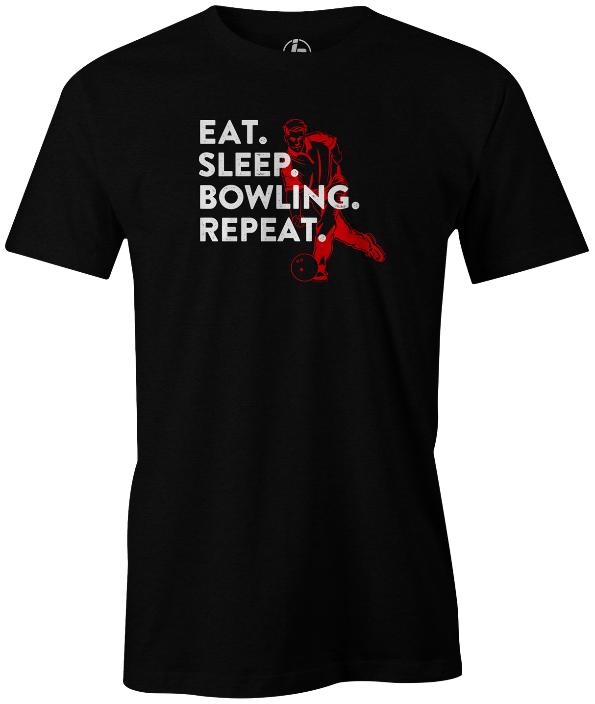 Eat Sleep Bowling Repeat Men's Bowling shirt, black, tee, tee-shirt, tee shirt, apparel, merch, cool, funny, vintage, father's day, gift, present, cheap, discount, free shipping, lifestlye.