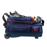 Diamond triple roller 3 Bowling ball roller bag