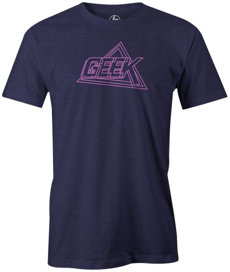 Geek by Swag Bowling. Swag Bowling Classic Logo T-shirt. This shirt is perfect for bowling practice, leagues or weekend tournaments. Men's T-Shirt, bowling ball, tee, tee shirt, tee-shirt, t shirt, t-shirt, tees, league, tournament shirt, PBA, PWBA, USBC. f