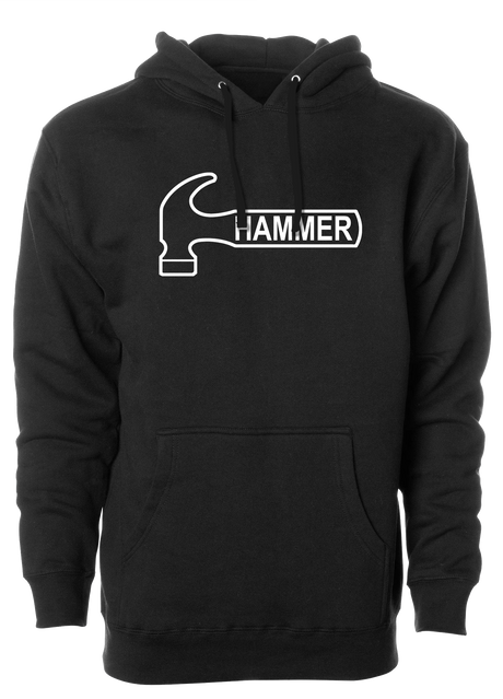 It's Hammer Time! Wear this iconic logo with pride. Grab this classic Hammer Hoodie t-shirt and hit the lanes! This is the perfect gift for all Hammer fans! Bill o'neill, Tshirt, tee, tee-shirt, tee shirt, Pro shop. League bowling team shirt. PBA. PWBA. USBC. Junior Gold. Youth bowling. Tournament t-shirt. Men's. Bowling Ball.