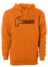 It's Hammer Time! Wear this iconic logo with pride. Grab this classic Hammer Hoodie t-shirt and hit the lanes! This is the perfect gift for all Hammer fans! Bill o'neill, Tshirt, tee, tee-shirt, tee shirt, Pro shop. League bowling team shirt. PBA. PWBA. USBC. Junior Gold. Youth bowling. Tournament t-shirt. Men's. Bowling Ball.