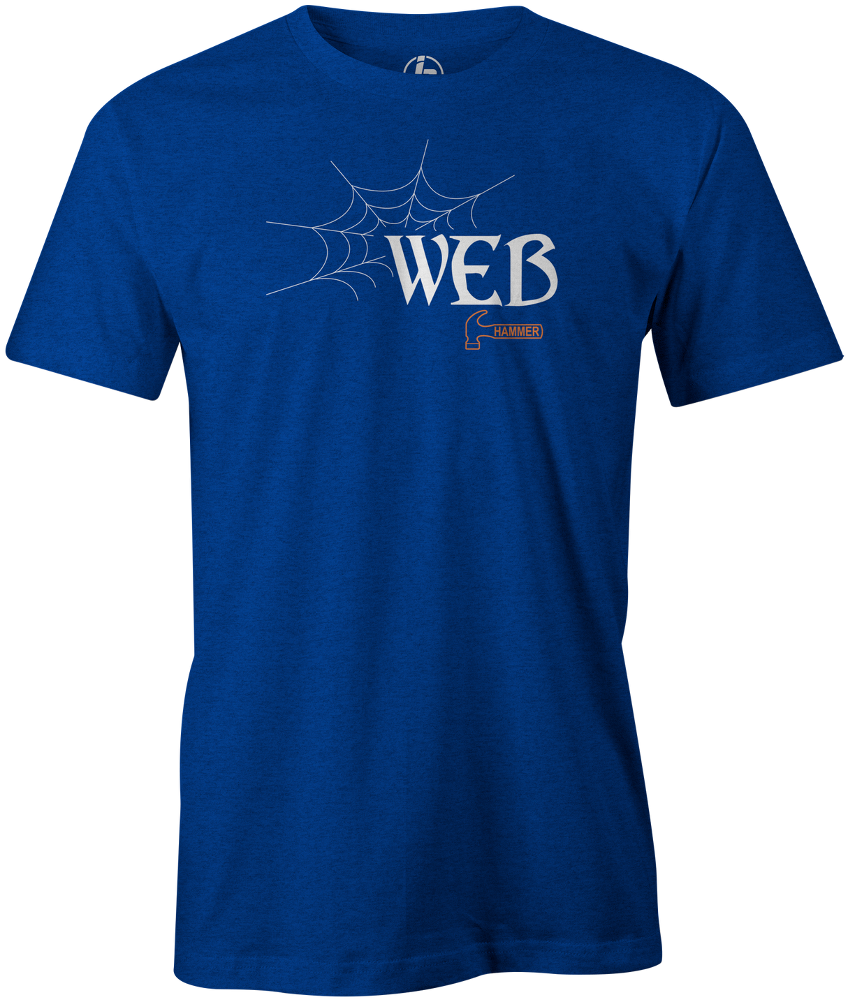 Hammer Web Men's T-shirt, Blue, Bowling, Bowling Ball, tshirt, tee, tee-shirt, tee shirt, web tour, black widow, bill o'neil, shannon o'keefe