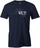 Hammer Web Men's T-shirt, Navy, Bowling, Bowling Ball, tshirt, tee, tee-shirt, tee shirt, web tour, black widow, bill o'neil, shannon o'keefe